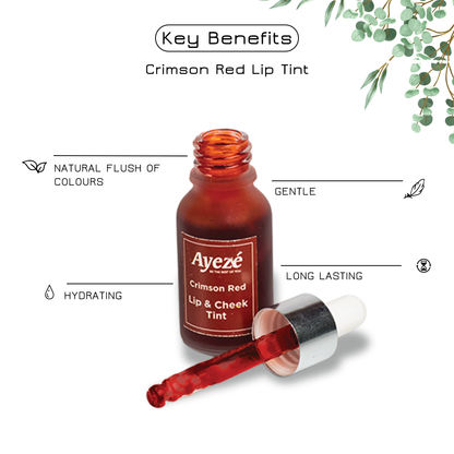 Crimson Red Lip & Cheek Tint 15ml